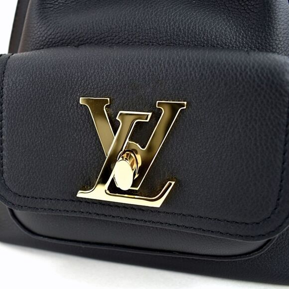 Louis Vuitton LockMe Bucket NV Shoulder Shoulder Bag Noir Black - Picture 4 of 10